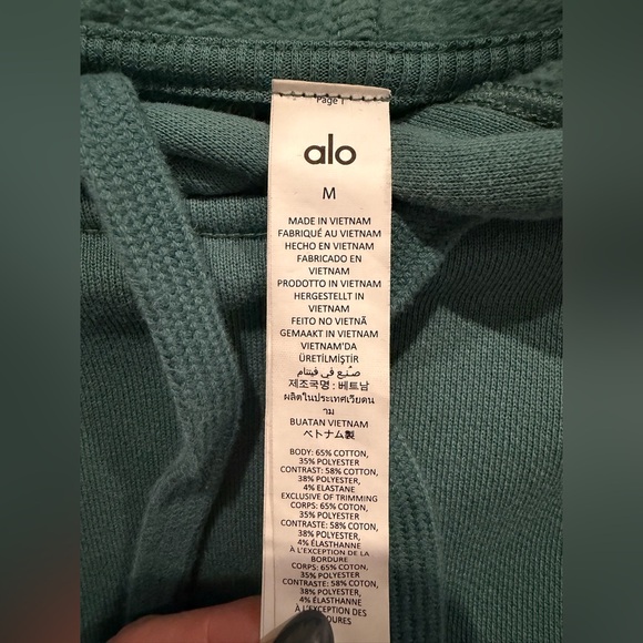 Auth.✅ ALO Yoga RARE Accolade Hoodie in “Winter Ivy” Size Medium💚 - Picture 6 of 8